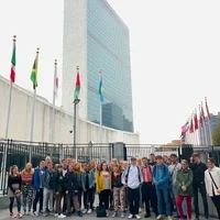 Outside UN Headqarters